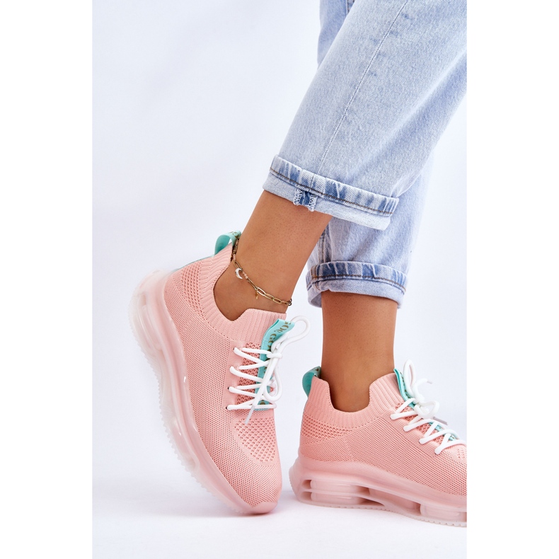 Sapato meia sem cadarço feminino GOE JJ2N4081 rosa claro 2