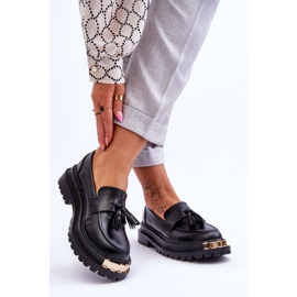 Mocassim Lonisa Clássico Com Borlas Preto Lonisa 2