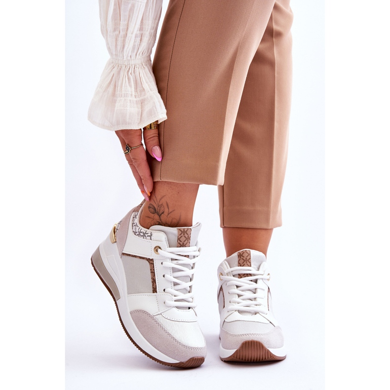 Tênis Wedge Feminino Branco Chevre 1