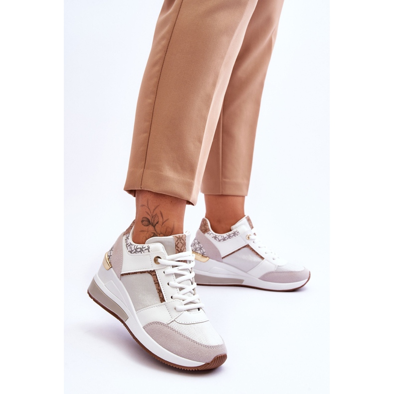 Tênis Wedge Feminino Branco Chevre 2