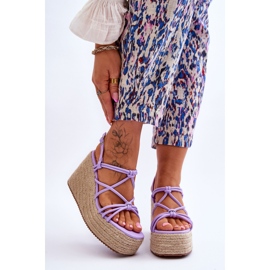 Sandálias da moda Nessia Wedge Wedge com trança tolet 1
