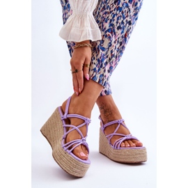 Sandálias da moda Nessia Wedge Wedge com trança tolet 2