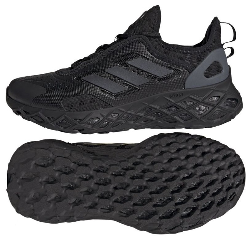 Tênis de corrida adidas Web Boost Jr HQ4210 preto 1