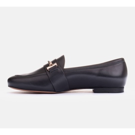 Marco Shoes mocassins com detalhes dourados preto 1