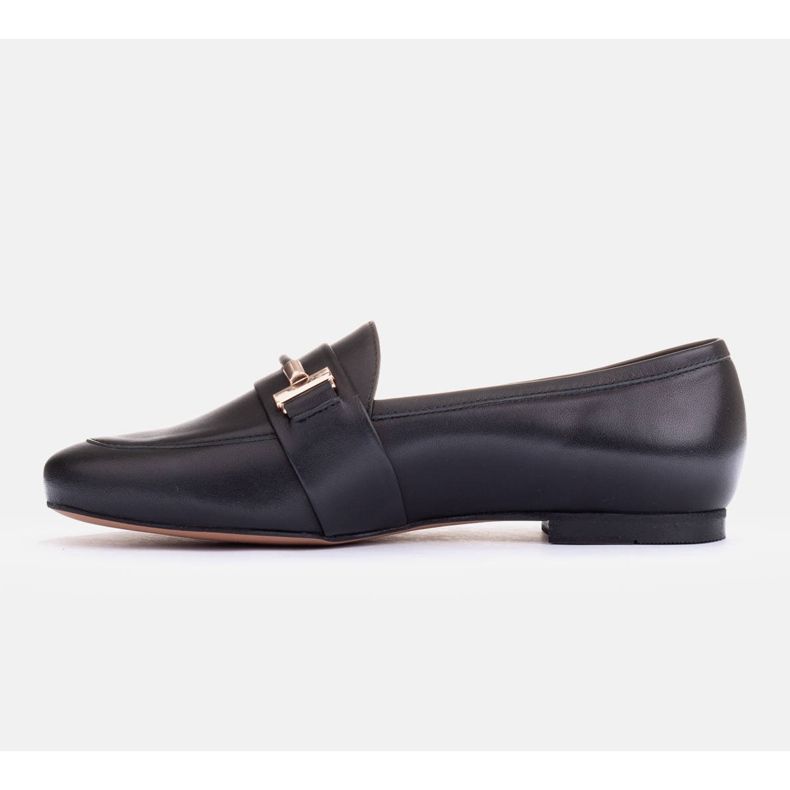 Marco Shoes mocassins com detalhes dourados preto 1