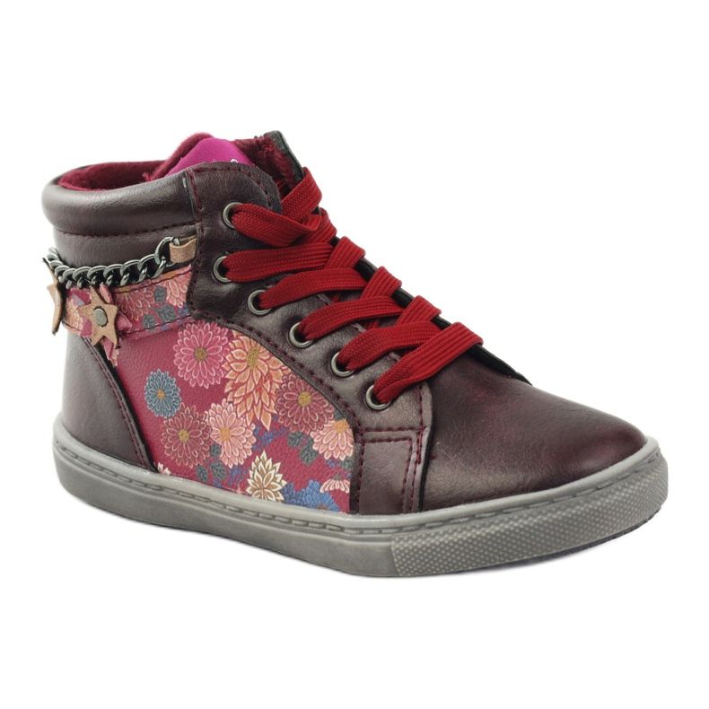 American Club Botins ADI American 10108 rosa multicolorido 1