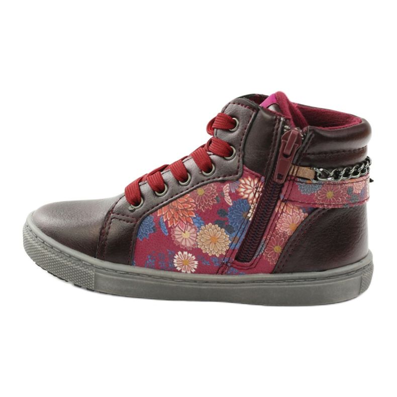 American Club Botins ADI American 10108 rosa multicolorido 2