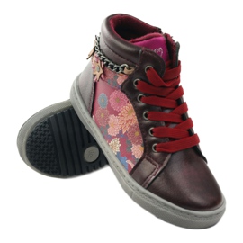 American Club Botins ADI American 10108 rosa multicolorido 3