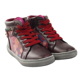American Club Botins ADI American 10108 rosa multicolorido 4