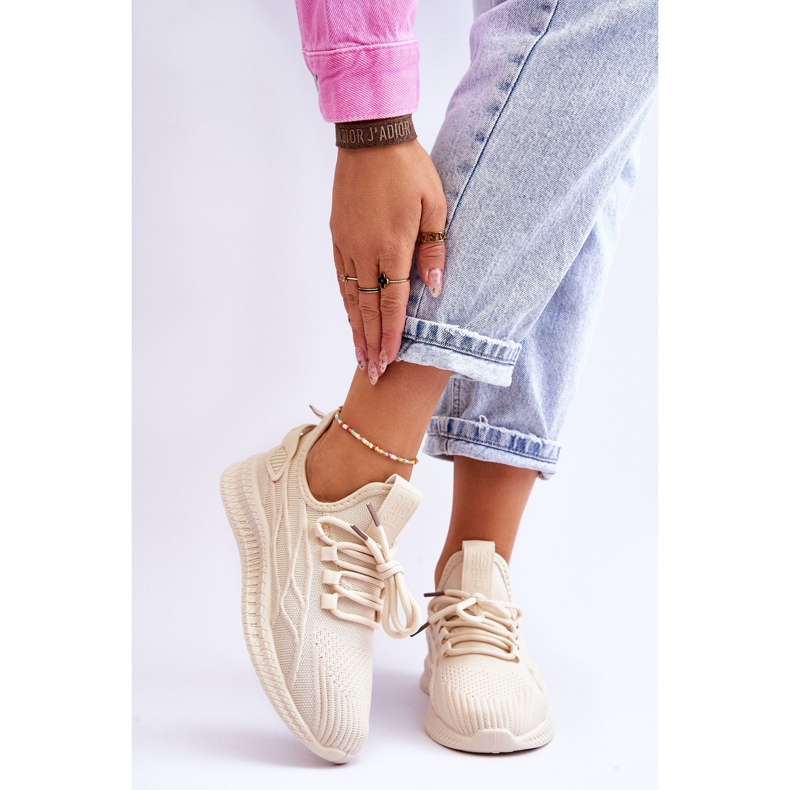 Tênis sem cadarço feminino Big Star LL274714 bege 1