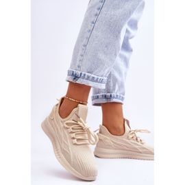 Tênis sem cadarço feminino Big Star LL274714 bege 2