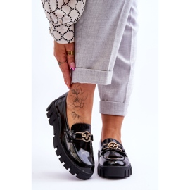 Vinceza Mocassim feminino laqueado preto Sanvi 1