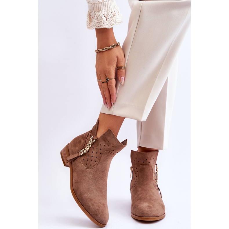 Vinceza Botas femininas de camurça com zíper bege Belliano 1 Vinceza Botas femininas de camurça com zíper bege Belliano 1