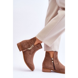 Vinceza Botas femininas de camurça com zíper bege Belliano 2 Vinceza Botas femininas de camurça com zíper bege Belliano 2