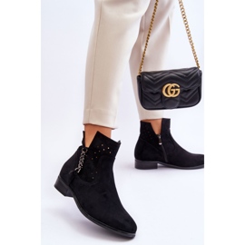 Vinceza Botas Femininas de Camurça com Zíper Preto Belliano 2