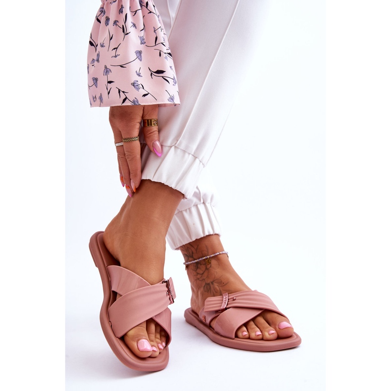 Chinelos veganos perfumados ZAXY JJ285216 nude rosa 2
