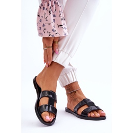 Chinelos veganos da moda ZAXY JJ285263 pretos 2