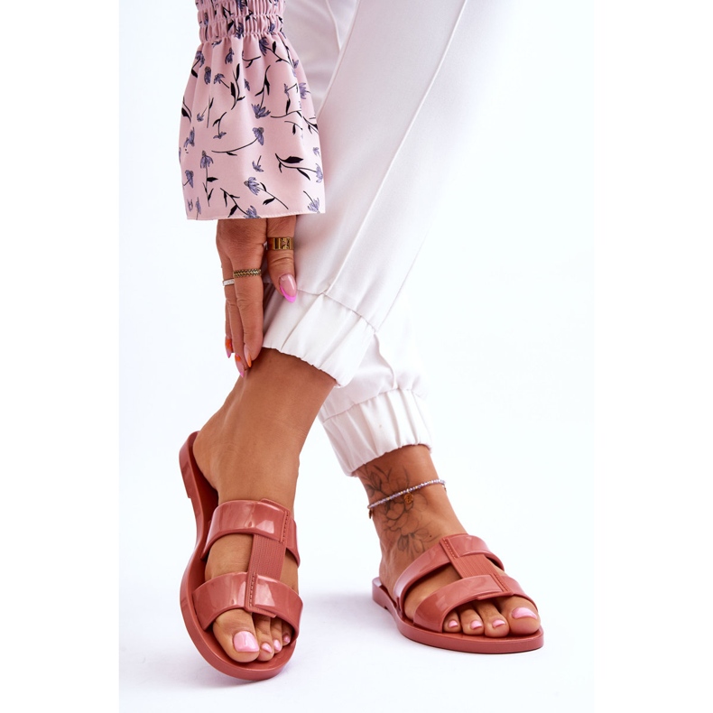 Chinelos veganos da moda ZAXY JJ285262 rosa sujo 2