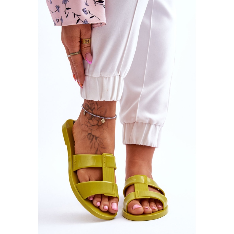 Chinelos veganos da moda ZAXY JJ285261 Verde 1