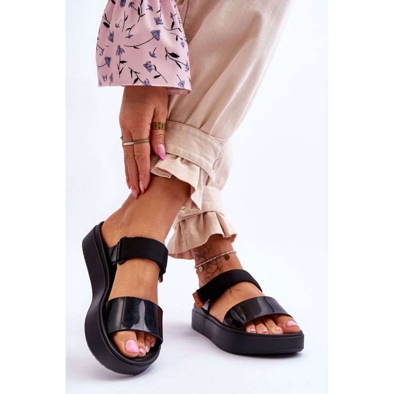 Sandália ZAXY Vegan Velcro HH285282 Preto 2