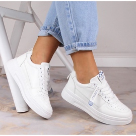 Tênis esportivo feminino branco Vinceza 34603 1