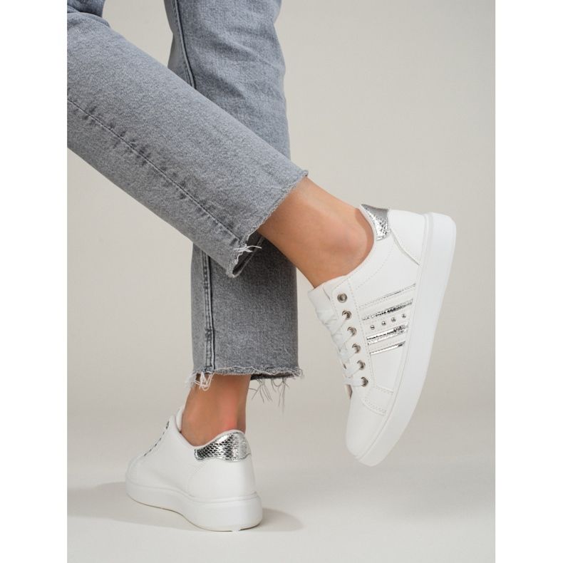 Tênis esportivo clássico feminino branco Shelovet 2