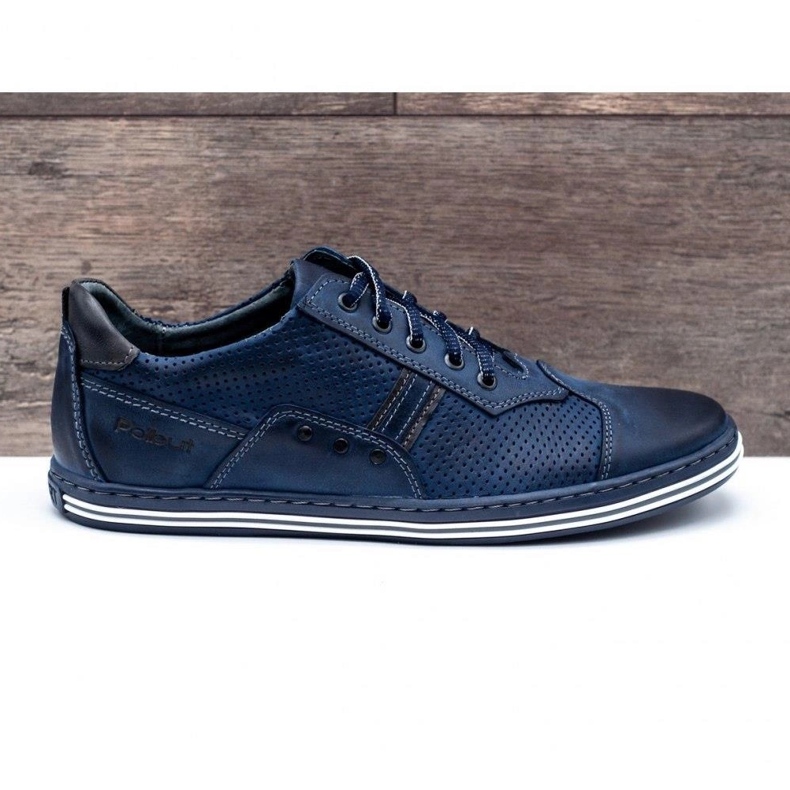 Polbut Sapatos casuais masculinos 1801P azul marinho azul-marinho 1