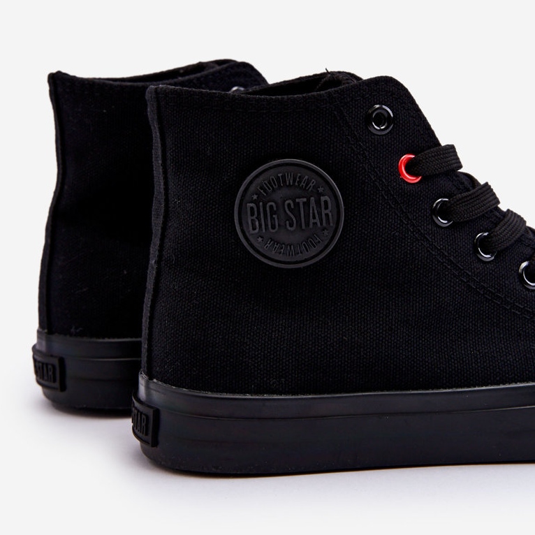 Tênis clássico feminino Big Star T274033 preto 1