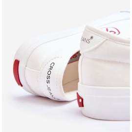 Cross Jeans Tênis feminino de tecido jeans cruzado LL2R4043 branco 2