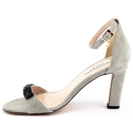 Lizard Sandálias no poste 04658 cinza claro 1