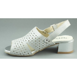 Dolce Pietro Sandálias prateadas no posto 2084 prata 1