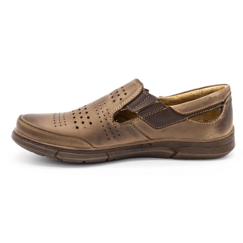 Polbut Sapatos masculinos de verão J53 marrom castanho 1