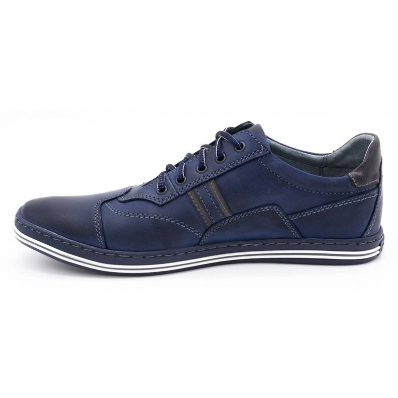 Polbut Sapatos masculinos casuais azul marinho de 1801 azul-marinho 1