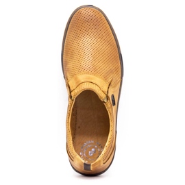 Polbut Sapatos masculinos de couro 362 por vermelho multicolorido laranja 2