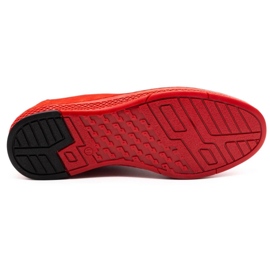 Polbut Sapatos casuais masculinos de couro K24 vermelho nobuck 1