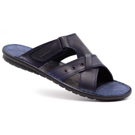 Polbut Chinelos masculinos SA05 azul marinho 1