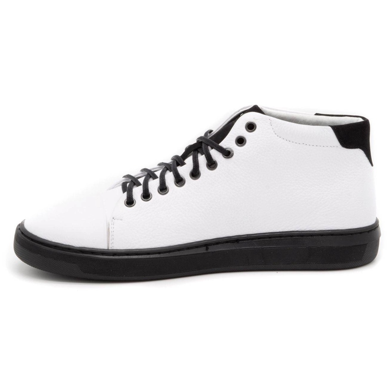 Polbut Sapatos de couro masculino 2110sw branco 1
