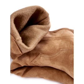 Lewski Shoes Botas de cowboy femininas de camurça Lewski 3094 / F bege escuro 3