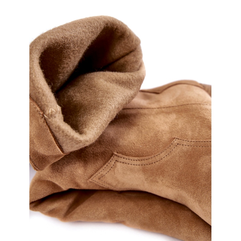 Lewski Shoes Botas de cowboy femininas de camurça Lewski 3094 / F bege escuro 3