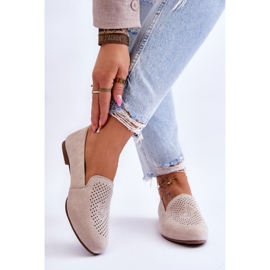 S.Barski Mocassim Confortável em Camurça Bege Giovana 2