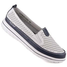 Sandália feminina confortável em couro branco eVento 5364 1