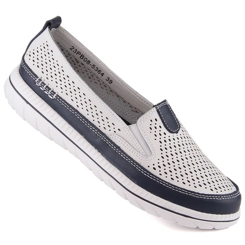 Sandália feminina confortável em couro branco eVento 5364 1