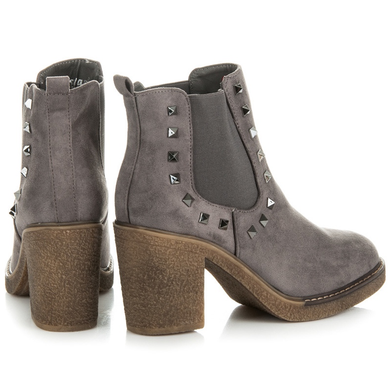 Seastar Botas com tachas cinza 1