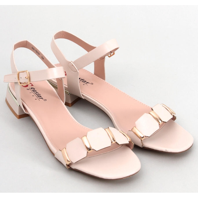 Seastar Sandália salto baixo Clary Bege 1