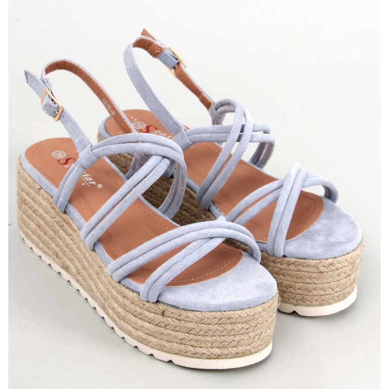 Seastar Altman Espadrille com cunha azul 1