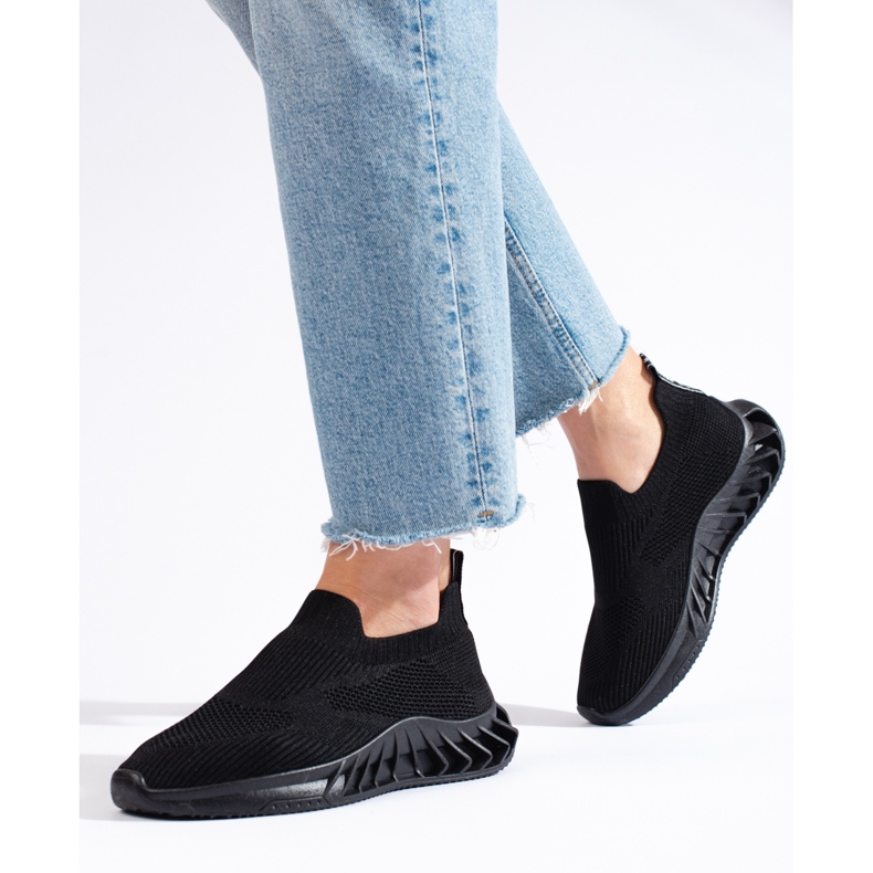 Sapatos desportivos em tecido preto Shelovet 2