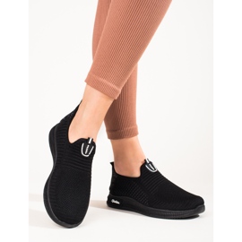 Sapatos esportivos leves de tecido preto feminino T.Sokolski 2