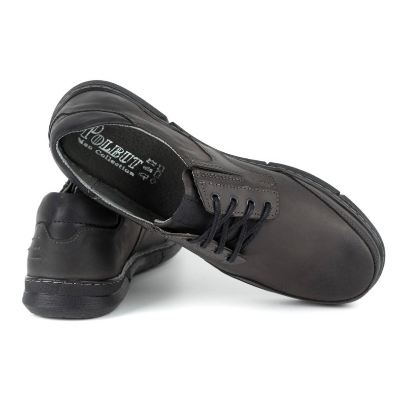 Polbut Sapatos masculinos casuais cinza J55 2