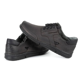 Polbut Sapatos masculinos casuais cinza J55 4