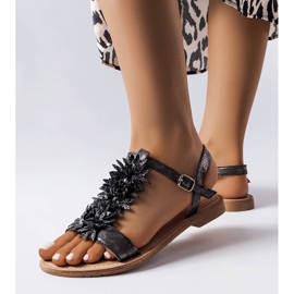 PA1 Sandália preta metalizada Richard preto 1